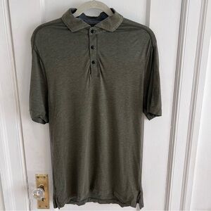 Lululemon Olive Medium Men’s Athletic Fitness Performance Golf Polo​​​​